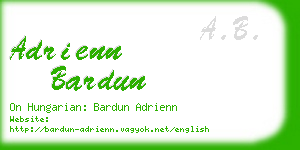 adrienn bardun business card